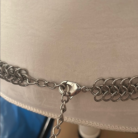 Vintage Silver Metal Link Chain Belt